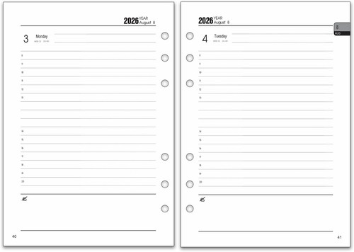 Kalender einlage 2026 - einlage, a5