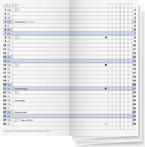2027 brunnen ersatzkalender - 2027,