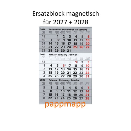 Ersatzblock magnetisch 2027 - , +