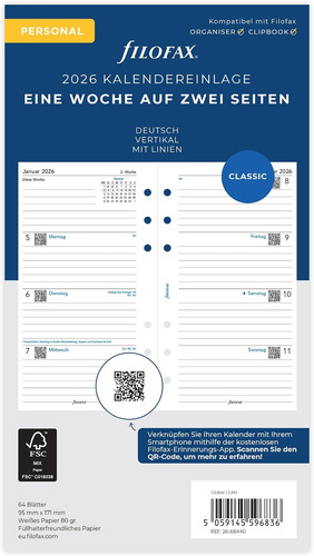Filofax kalender personal - filofax,