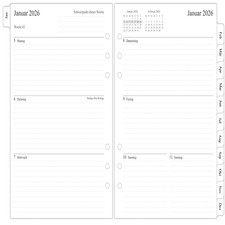 Wochenplaner Einlage A5 für