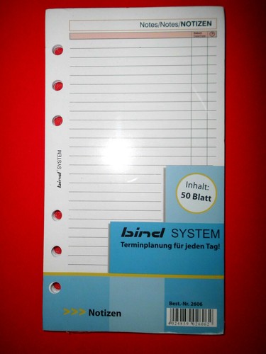 Bind system einlagen blatt - system, 50
