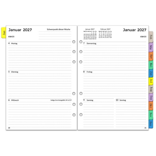 Kalender einlagen 2027 - kalender,