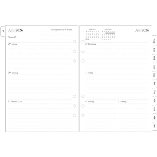 Wochenplaner 2026 2027 - a5,
