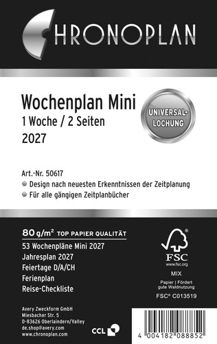 Chronoplan 50617 wochenplan - chronoplan,