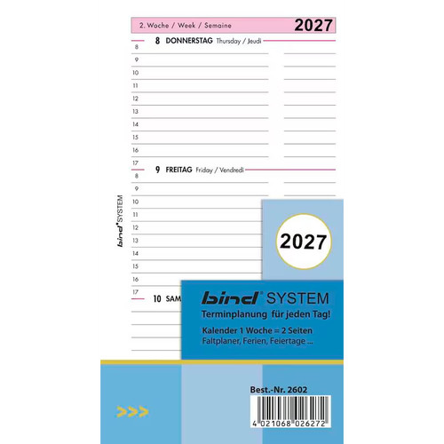 Neu bind kalender 2027 - a6, 1