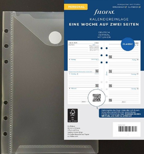 Filofax kalendereinlage 2027 - kalendereinlage,