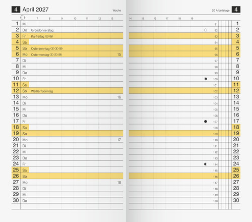 2027 rido idé ersatzkalender - 2027,