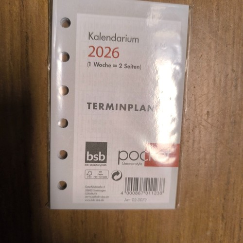 2026 bsb zeitplaner pocket - bsb,